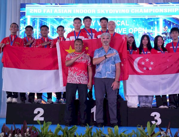 Tim Terjun Payung Polri Bawa Indonesia Raih Tiga Medali di 2nd FAI Asian Indoor Skydiving Championships 2026